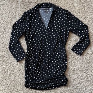 A Pea in the Pod Black and White Maternity Top